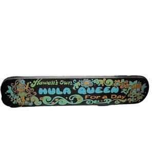 Buzza Cardozo Hula Queen for a Day Honolulu Hawaii Wall Sign Psychedelic Decor